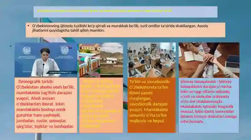 O'BEKISTON RESPUBLIKASIDAGI IJTIMOIY O'ZGARISHLAR 3