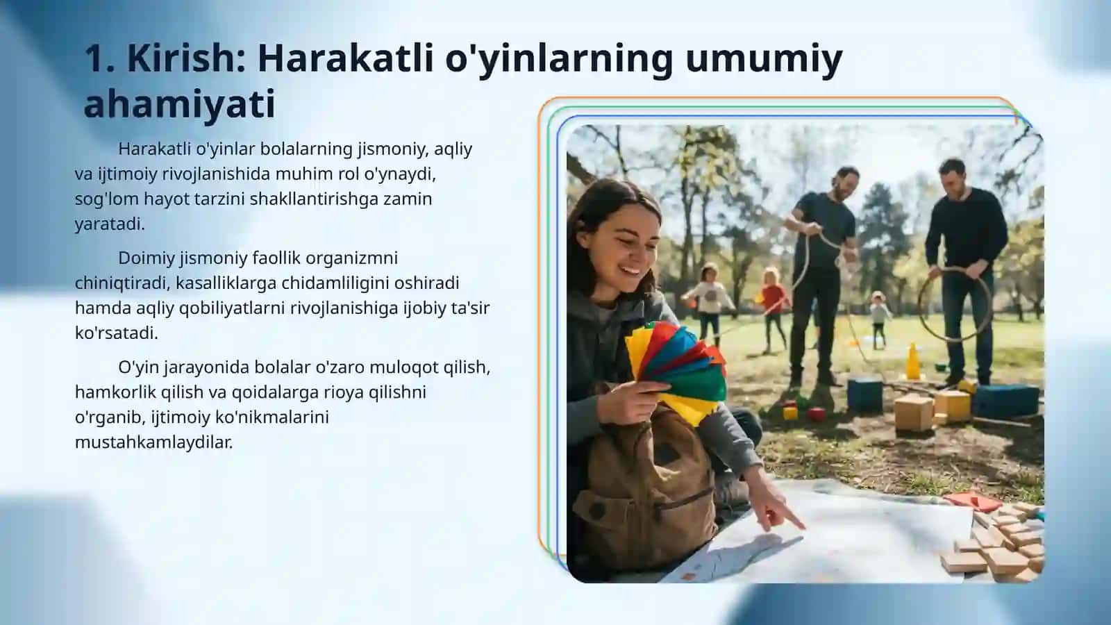 Harakatli o'yinlarni tashkil qilish va o'tkazish 3