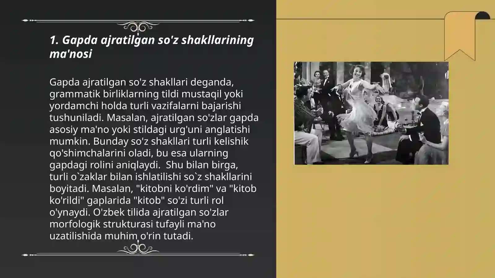 Gapda ajratilgan sòzshakllar 3