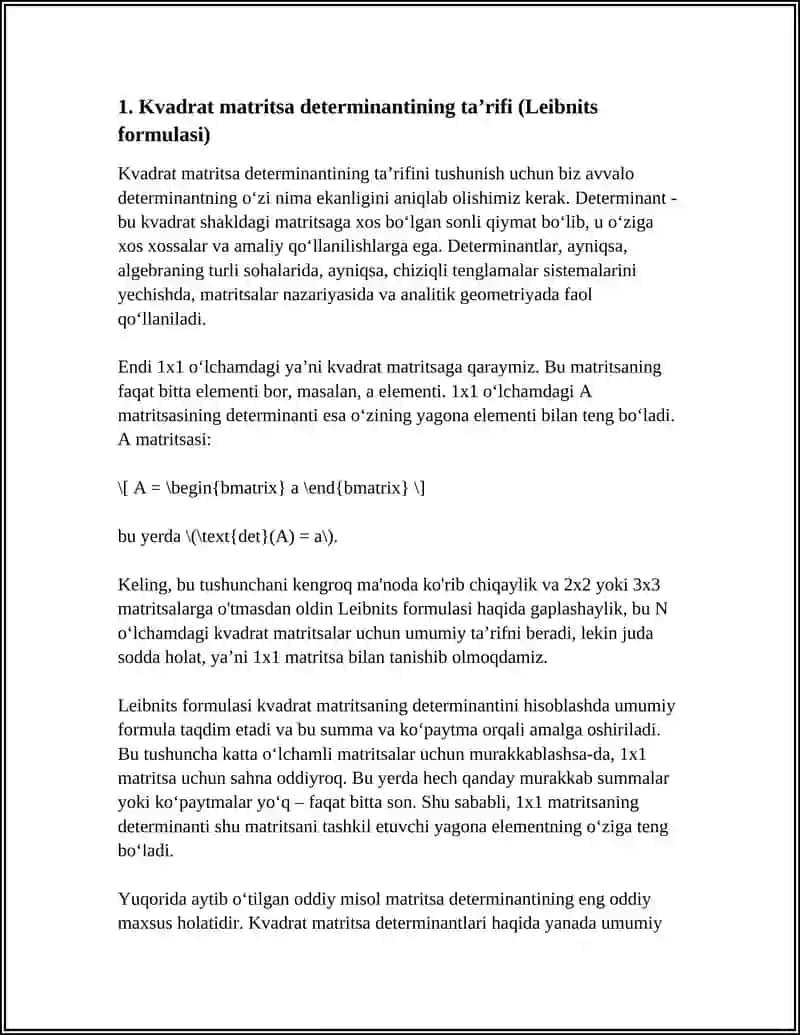 KVADRAT MATRITSALARNING DETERMINANTLARI 3