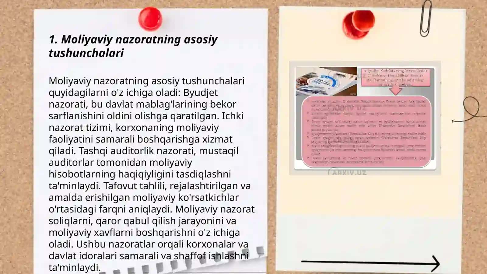 Moliyaviy nazorat tushunchasi, ahamiyati 3
