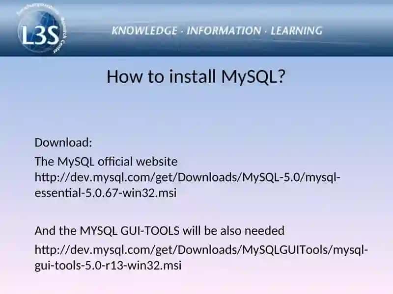 Short tutorial of MySql 3