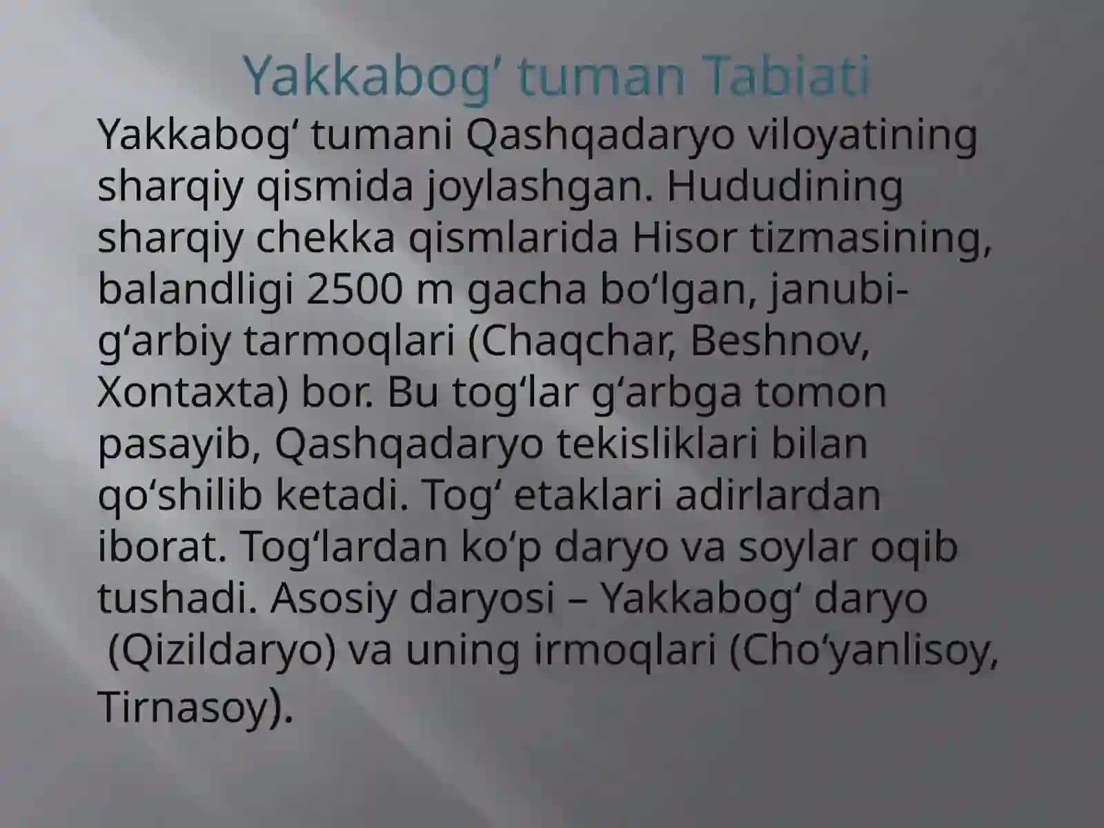 Yakkabog’ tuman Tarixi 3
