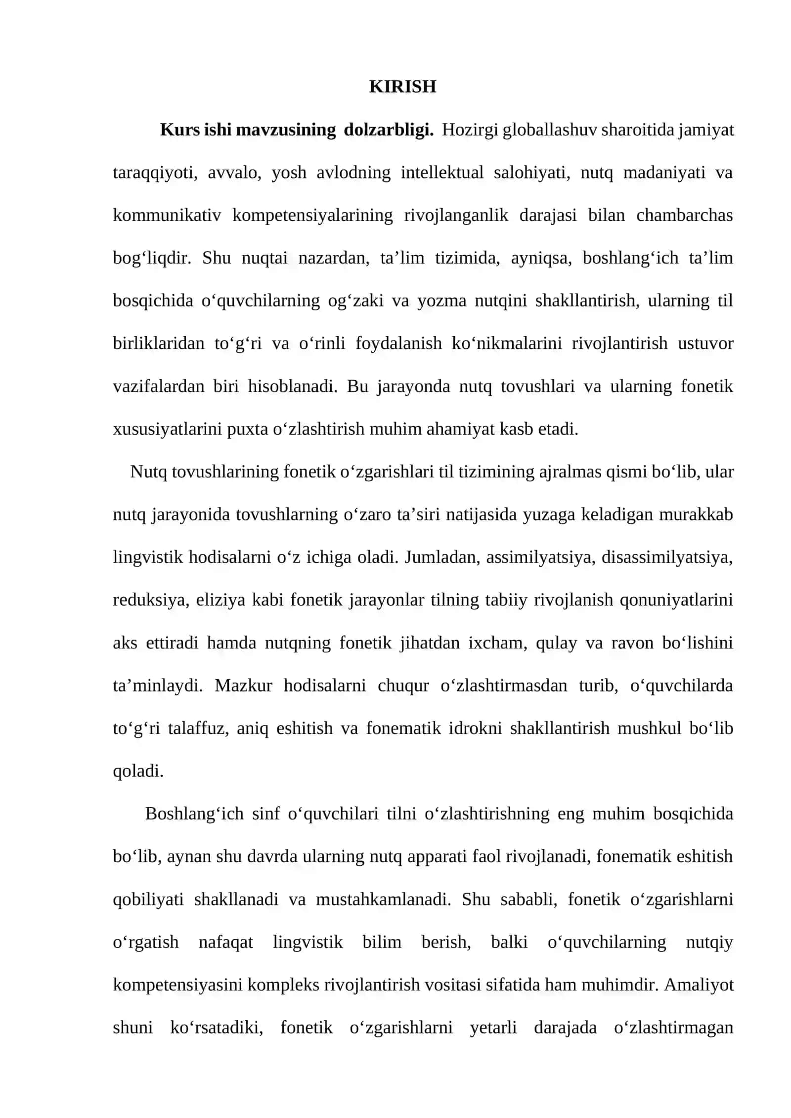 “Nutq tovushlarining fonetik oʻzgarishlari” 3
