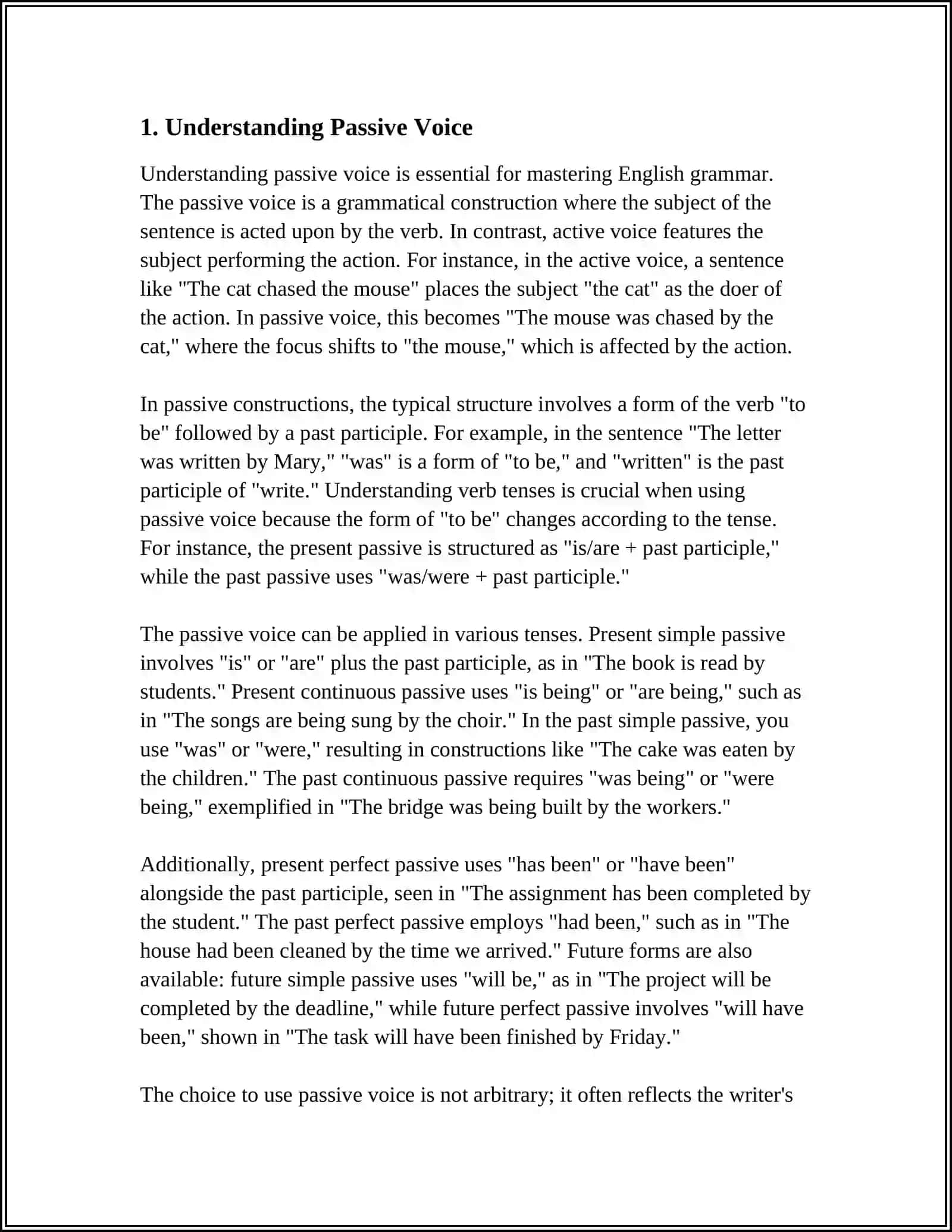 PASSIVE VOICE AND TYPE OF IT 3