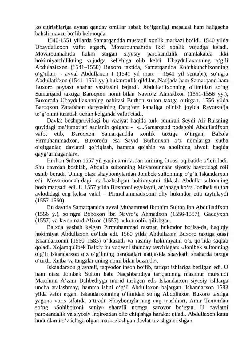 XVI-XIX ASRLARDA SAMARQANDDA IJTIMOIY-IQTISODIY VA MADANIY HAYOT 3