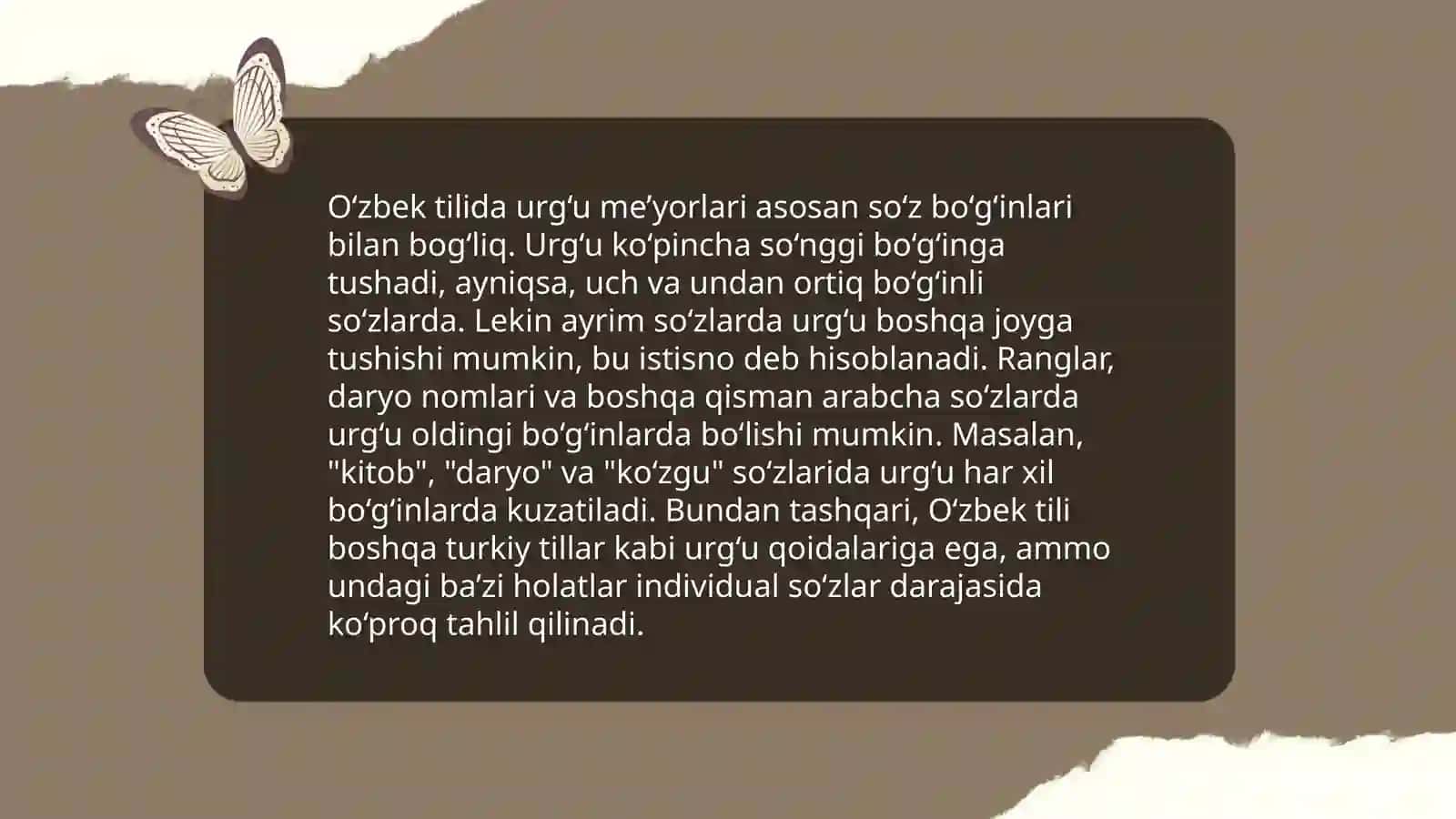 O'zbek tilining orfoepik me'yorlari 3