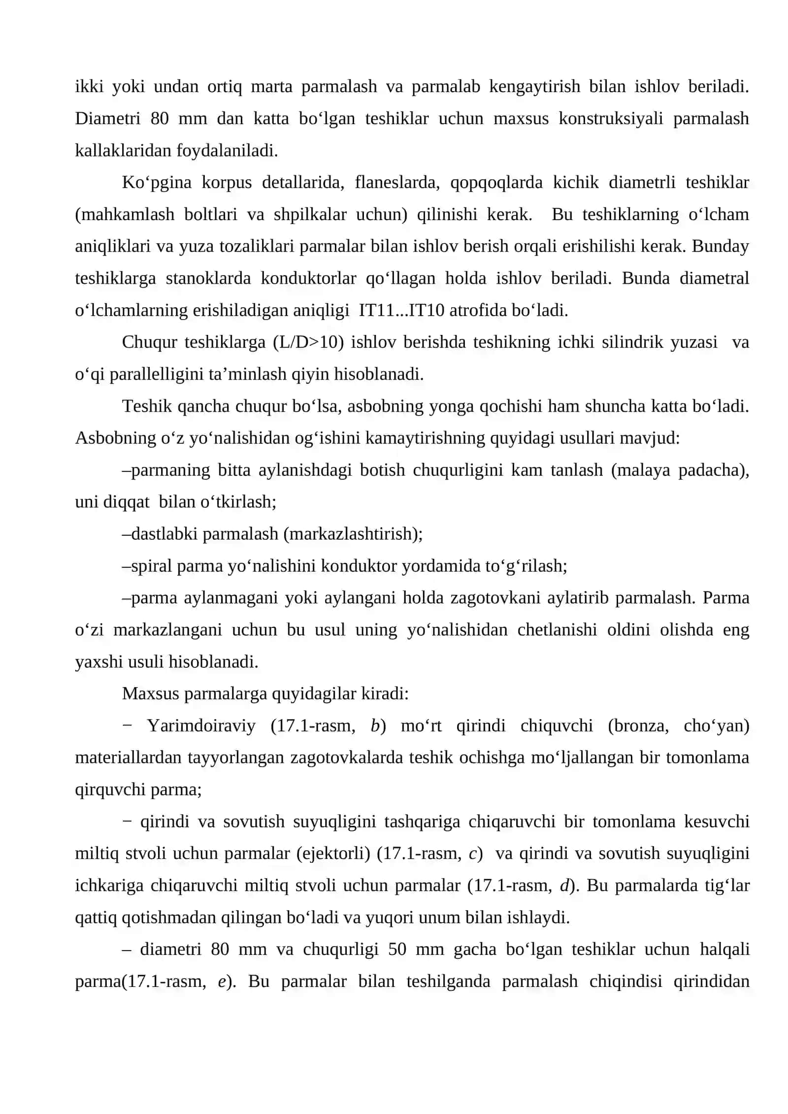 Ichki silindrik yuzalarga ishlov berish usullari 3
