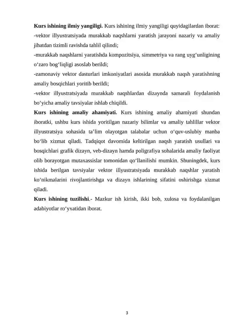 VEKTOR ILLYUSTRATSIYADA MURAKKAB NAQSH YARATISH AMALIYOTI 3