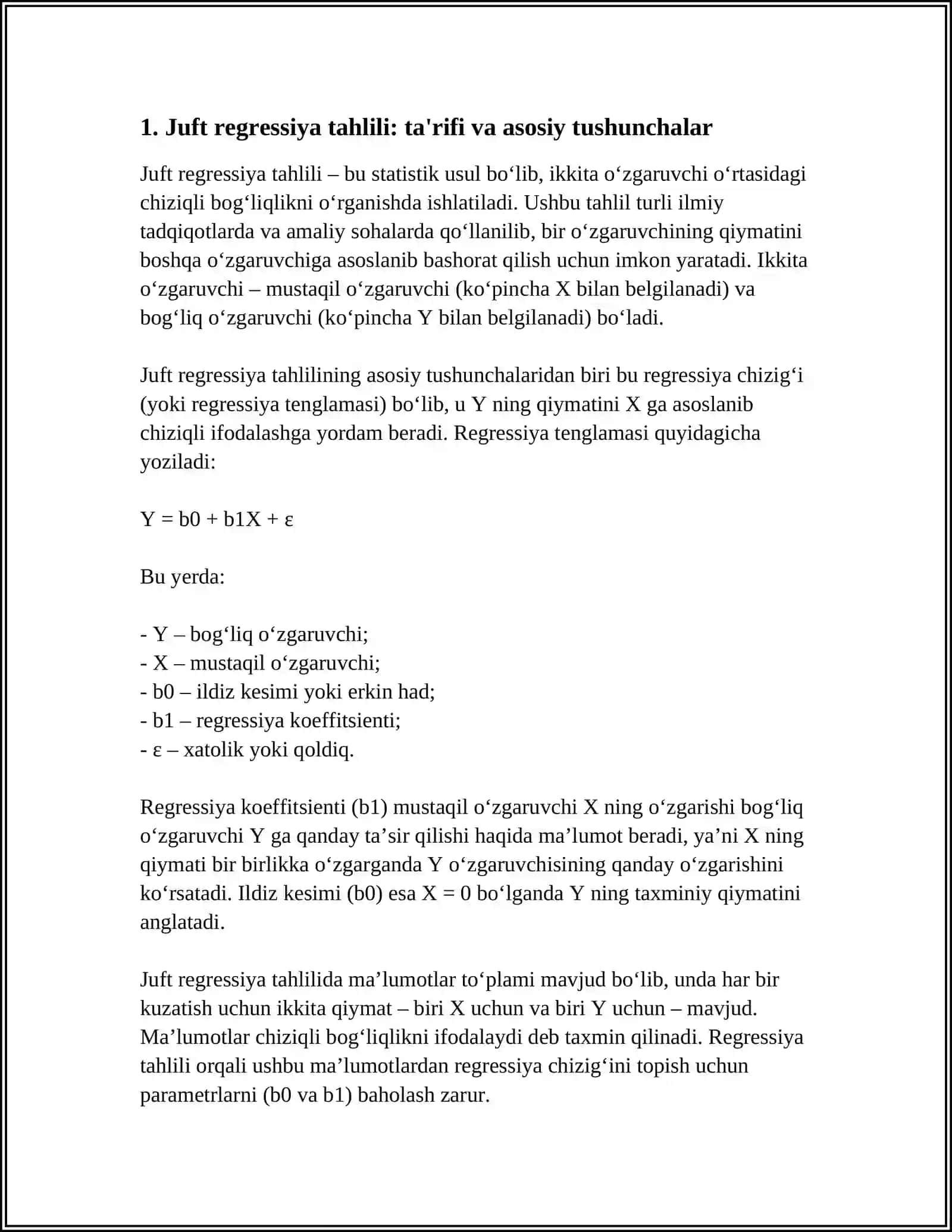 JUFT REGRESSION TAHLIL 3