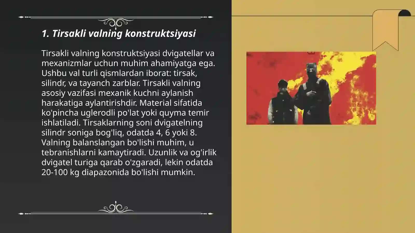 Tirsakli val boʻyinlariga taʼsir etuvchi radial kuchlar 3