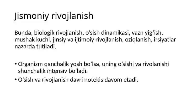 Bolalarning jismoniy rivojlanishi va baholash usullari 3