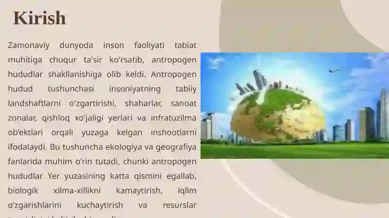 ANTROPOGEN HUDUD TUSHUNCHASI VA BUNDAY HUDUDLARDAATROF-MUHITNI MUHOFAZA QILISH TALABLARI 3