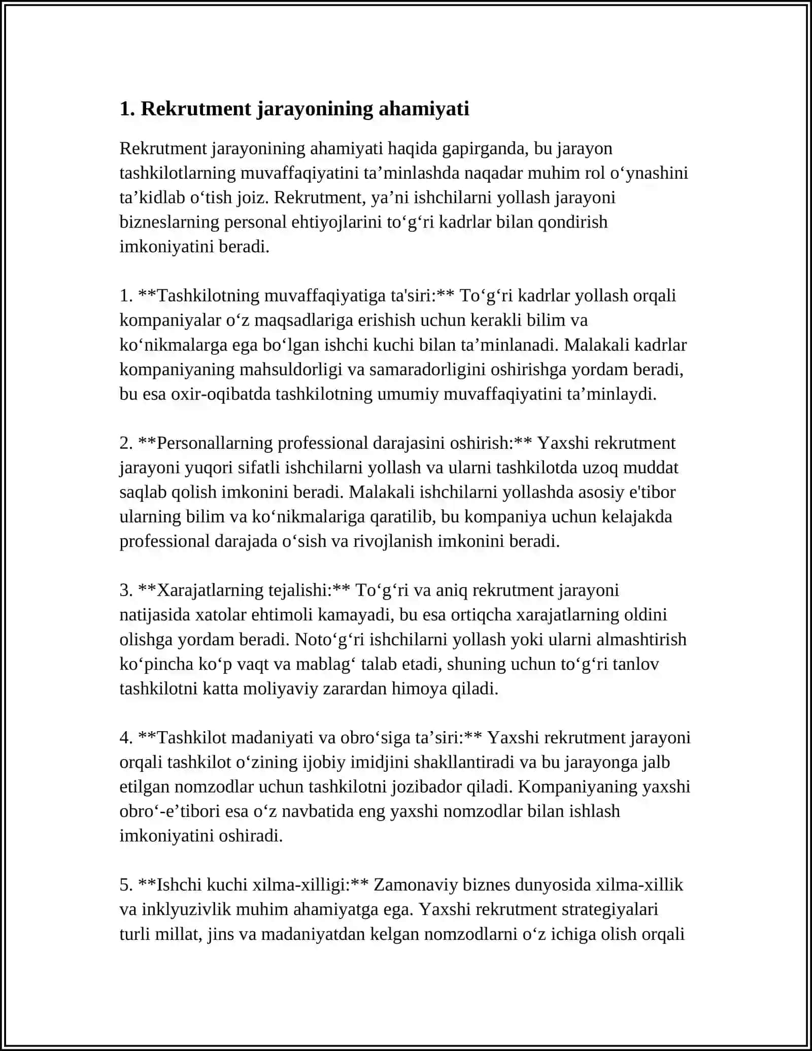 REKRUTMENT FANI ASOSIY TUSHUNCHALARI VA BOSQICHLARI 3