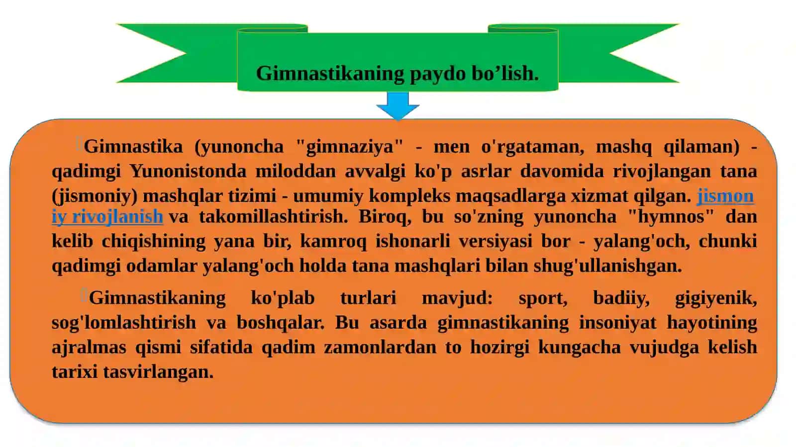 Gimnastika va unio‘qitish metodikasi 3