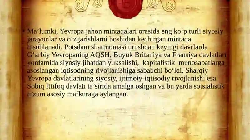 Jahondagi zamonaviy geosiysiy vaziyat 3