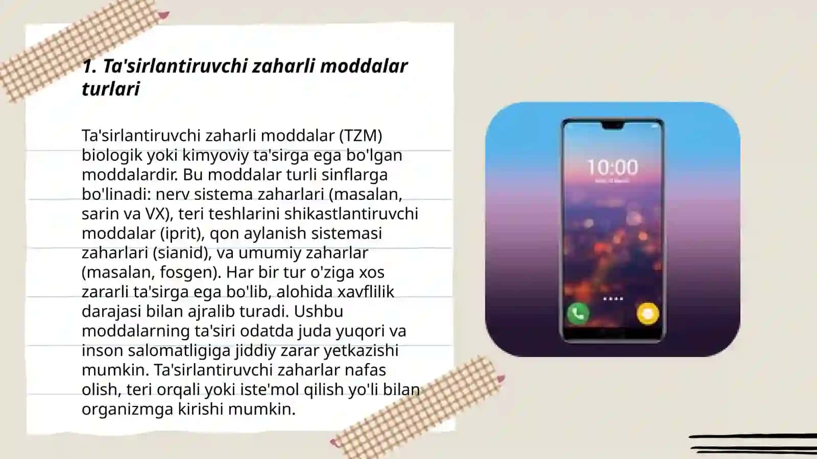 Ta'sirlantiruvchi kuchga ega bo'lgan zaharli moddalar 3