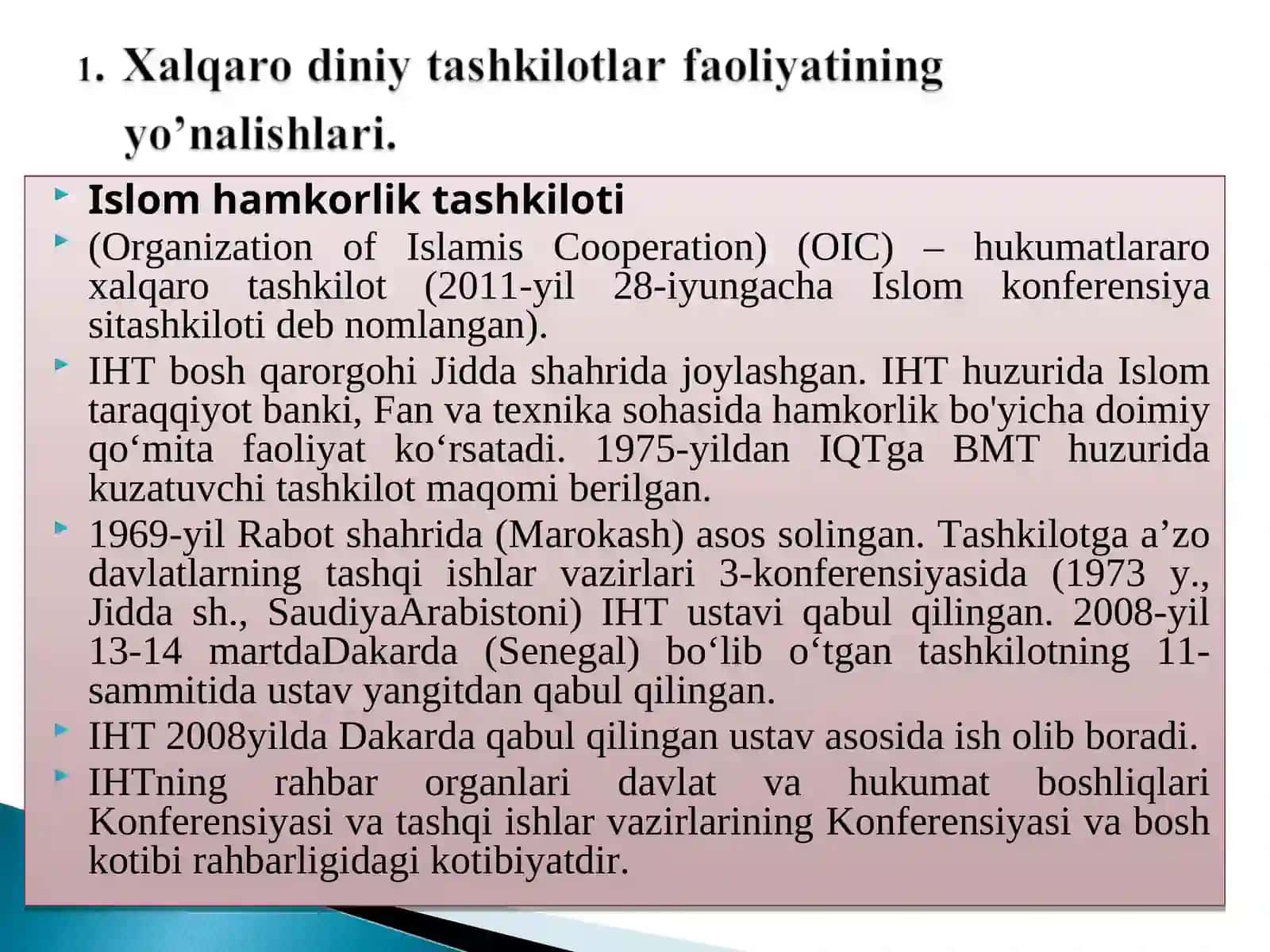 Xalqaro diniy tashkilotlar faoliyatining tarixi va ularning barqaror rivojlanish maqsadlariga erishishdagi ahamiyati 3