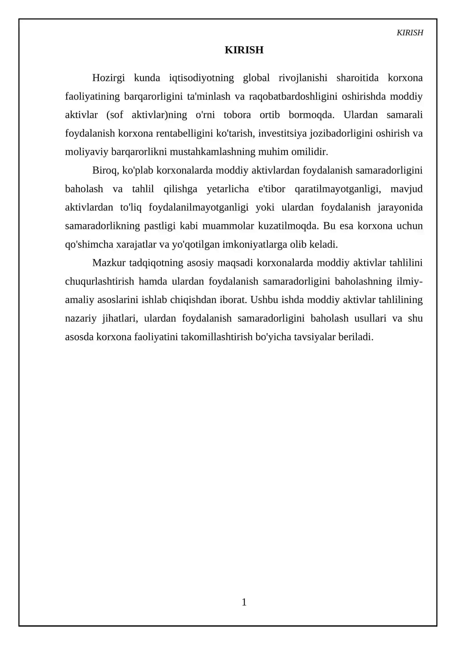 Sof aktivlar tahlili va ulardan foydalanish samarodorligi tahlili 3