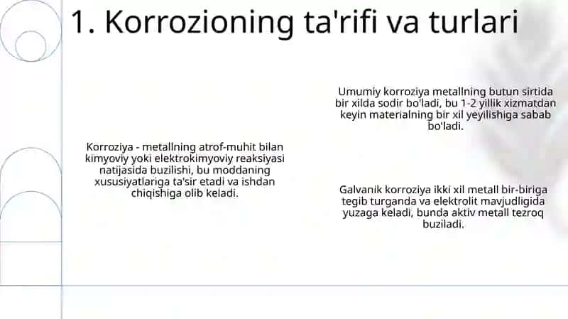 Korroziya tushunchasi 3