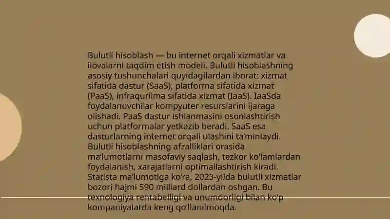 Bulutli hisoblash 3
