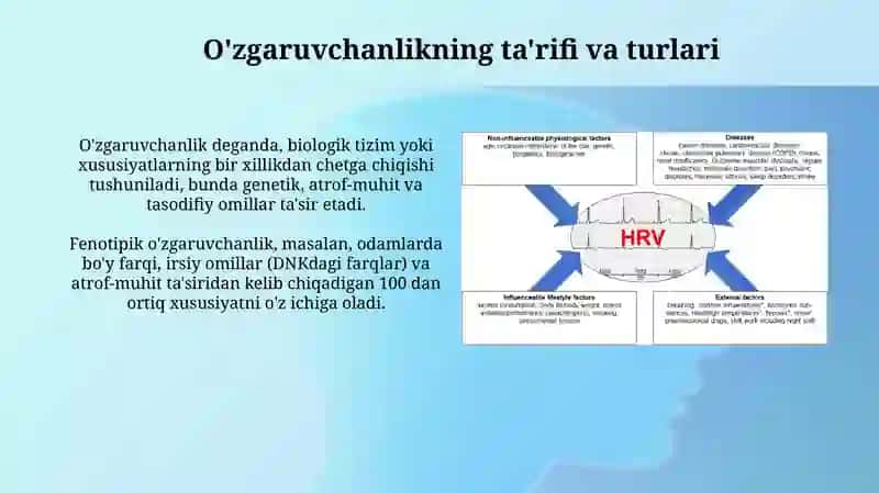 O'zgaruvchanlik: xillari va tibbiyotdagi ròli 3