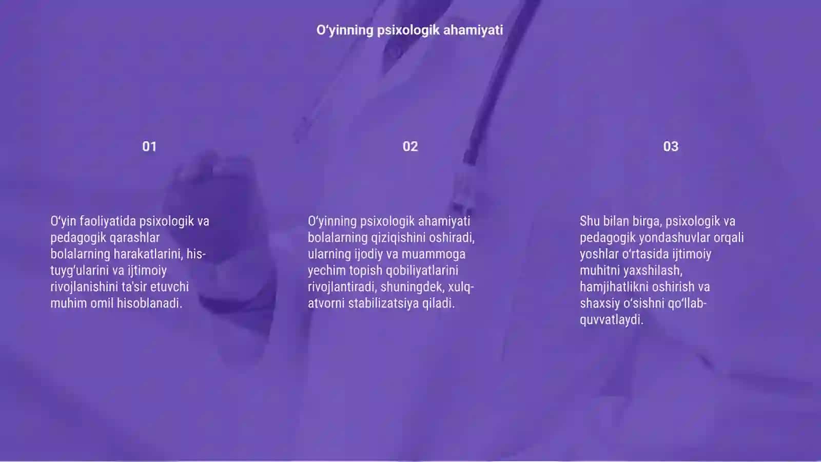 O‘yin faoliyatiga oid psixologik pedogogik qarashlar 3