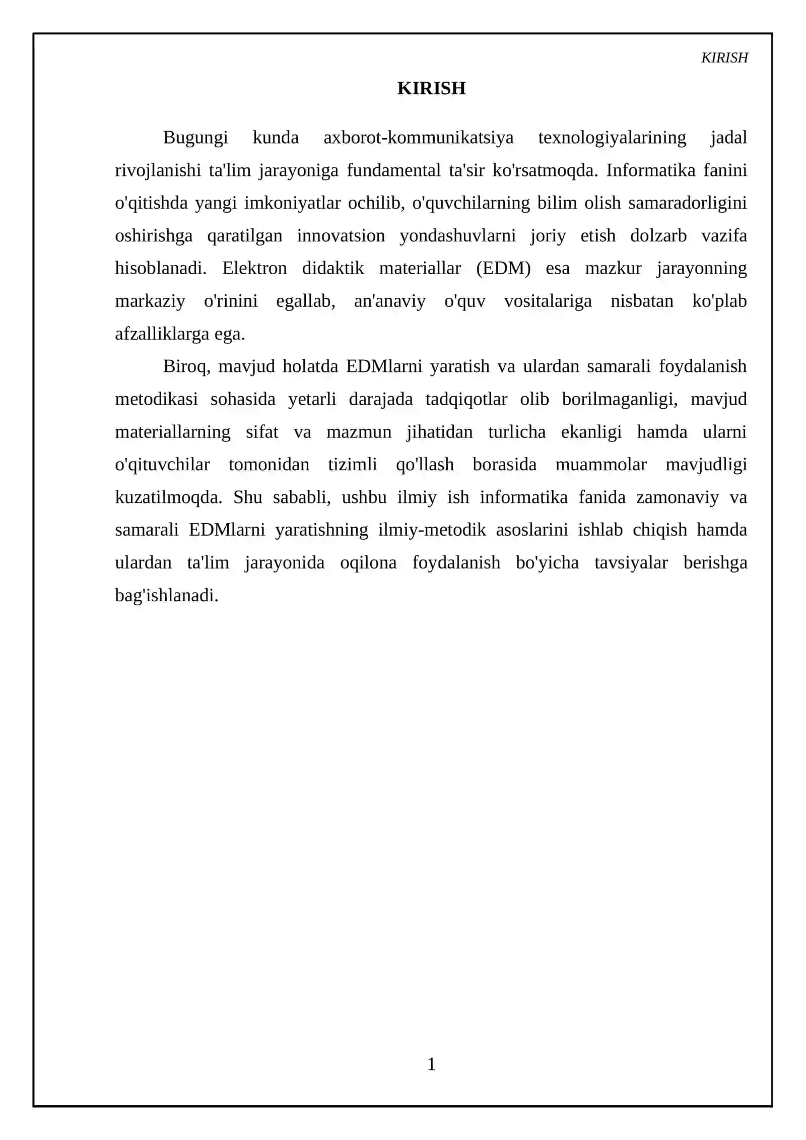 Informatika fanida elektron didaktik materiallar yaratish va ulardan foydalanish metodikasi 3