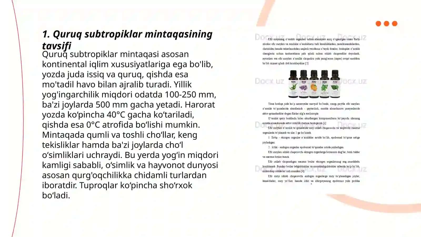 Quruq subtropiklarning togʻoldi va boʻz tuproqlarni aniqlash va oʻrganish 3