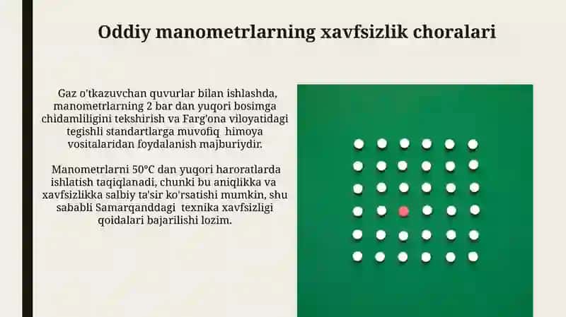 Oddiy va Kalibrlangan Manometrlar 3