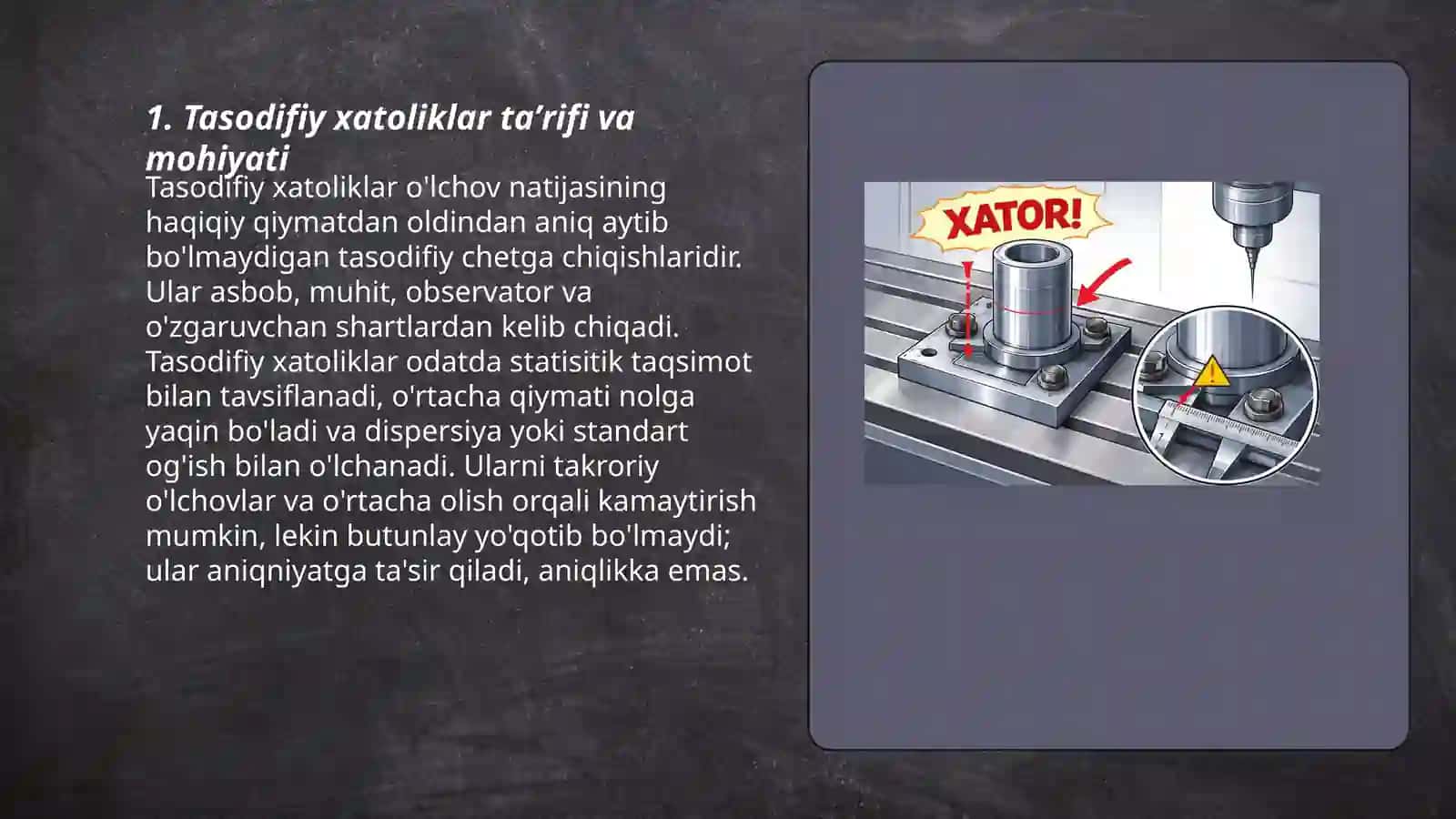Tasodifiy xatoliklar 3