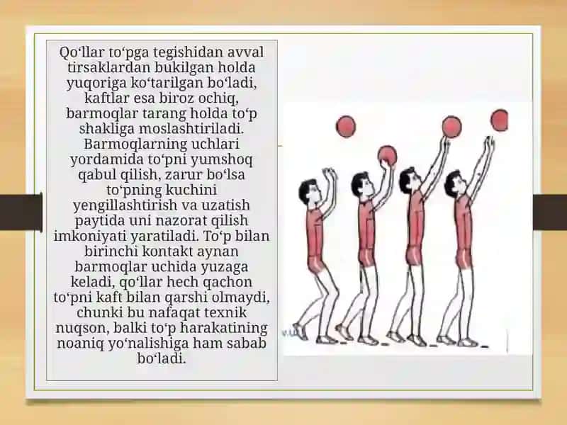 To‘pni yuqoridan va pastdan ikki qo‘llab uzatish texnikasini takomillashtirish 3