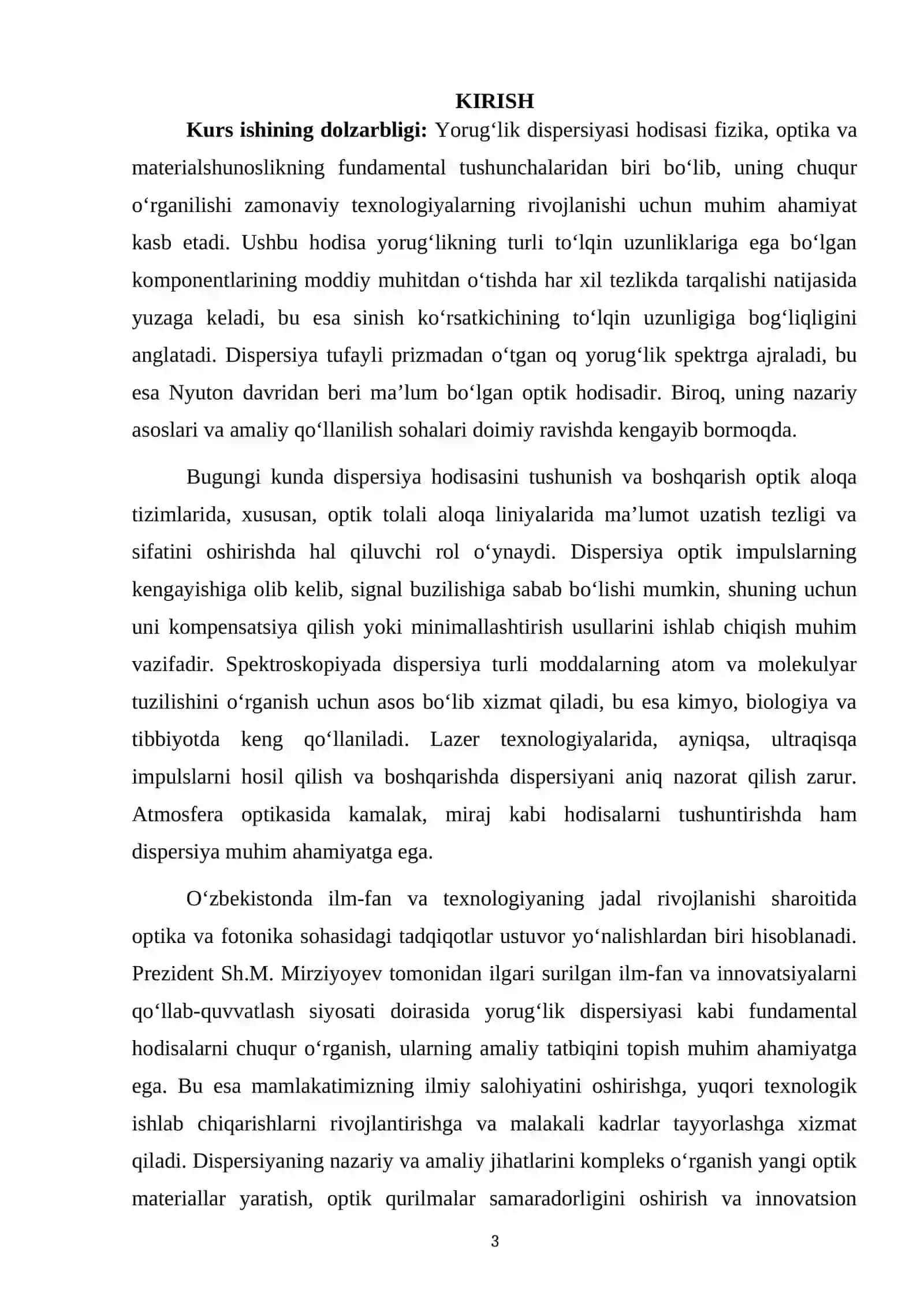 YORUGʻLIK DISPERSIYASI HODISASINI OʻRGANISH 3