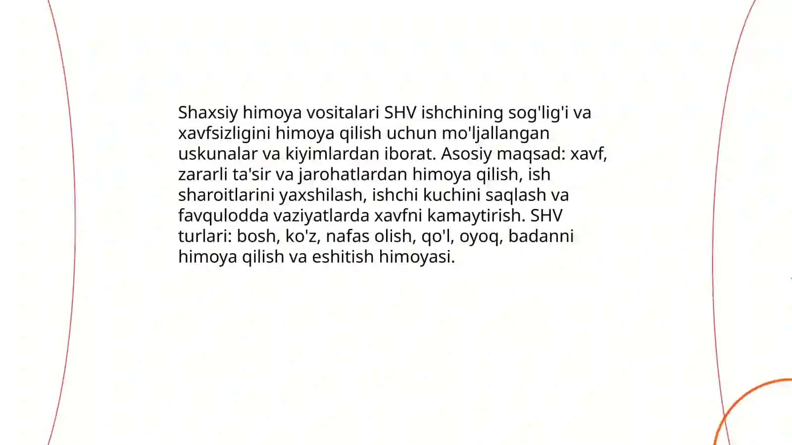Shaxsiy himoya vositalari va ularning asosiy vazifalari 3