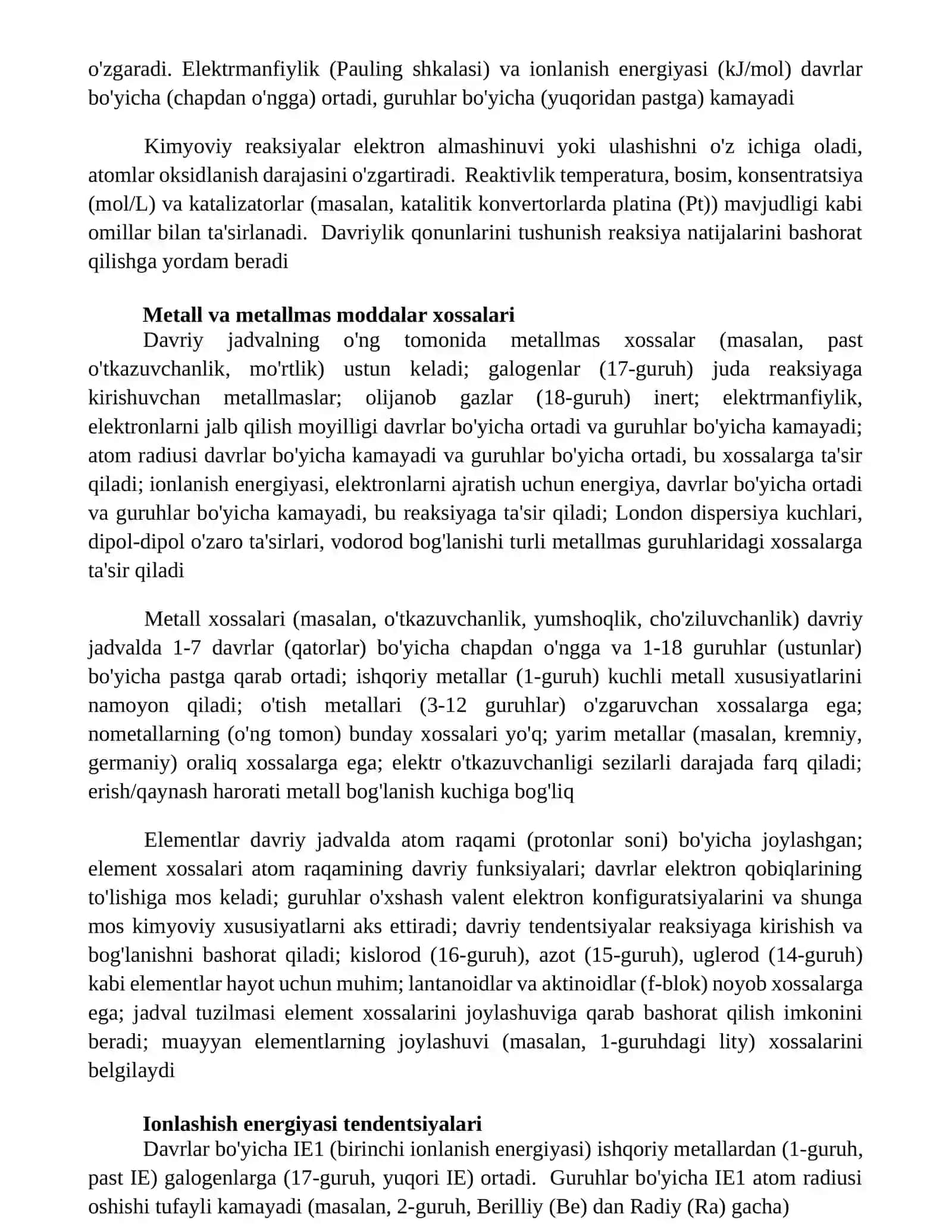 Mendeleyev jadvali d elementlar va ularning xossalari 3