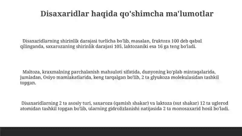 Disaxaridlar 3