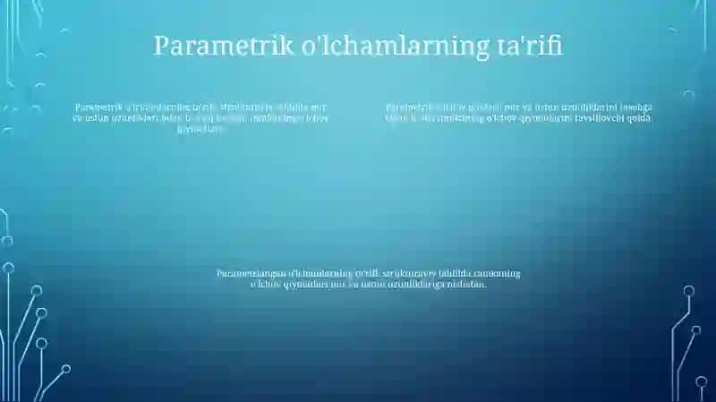 Parametrik Olchamlar Qayori 3