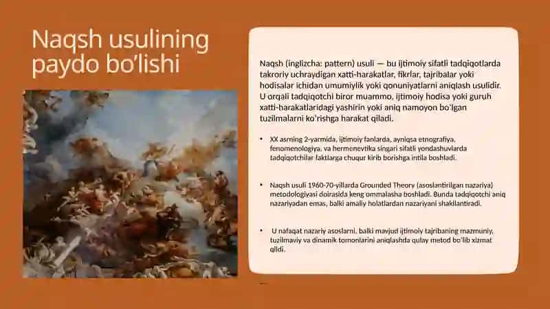 Ijtimoiy sifatiy metodlarda naqsh usulining paydo bo’lishi va xususiyatlari 3