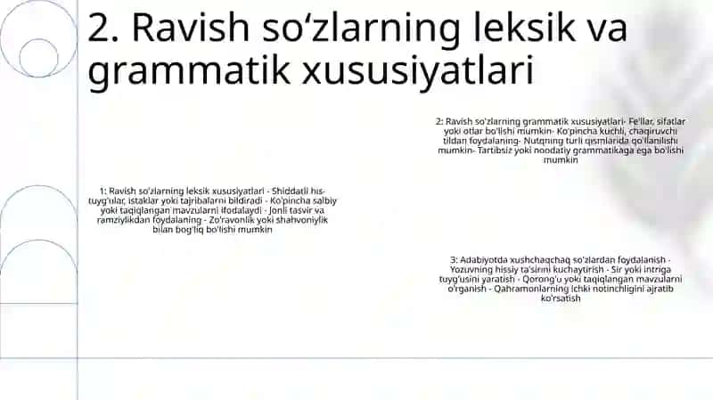 Ravish SoʻZ Turkumi Uning Leksik Grammatik Xususiyati 3
