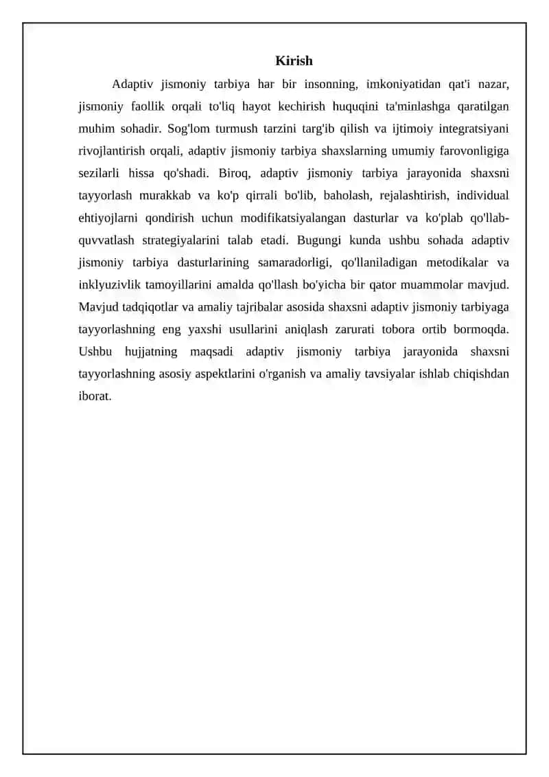 Adaptiv jismoniy tarbiya jarayonida shahsni tayorlash 3