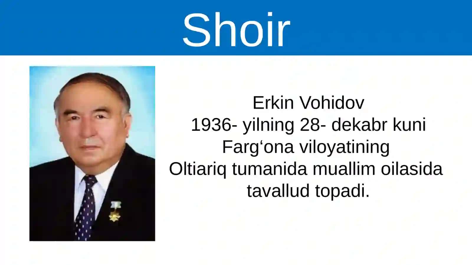 Erkin Vohidov hayoti va ijodi 3