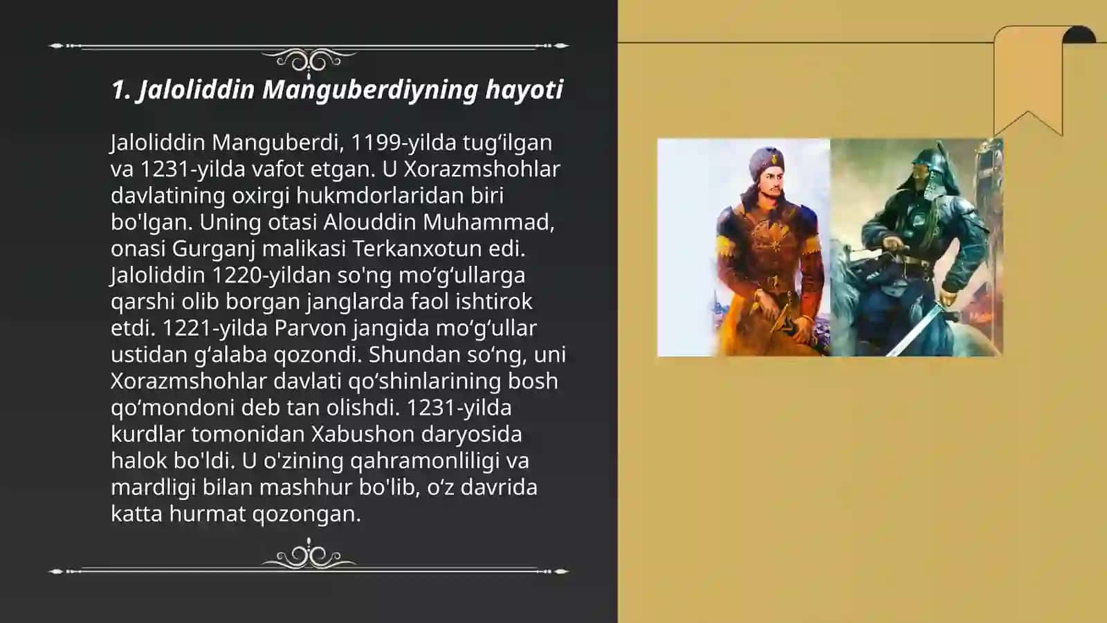 Jaloliddin Manguberdiy hayoti 3