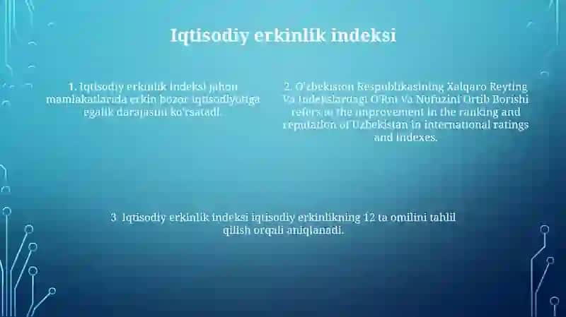 O'Zbekiston Respublikasining Xalqaro Reyting Va Indekslardagi O'Rni Va Nufuzini Ortib Borishi 3