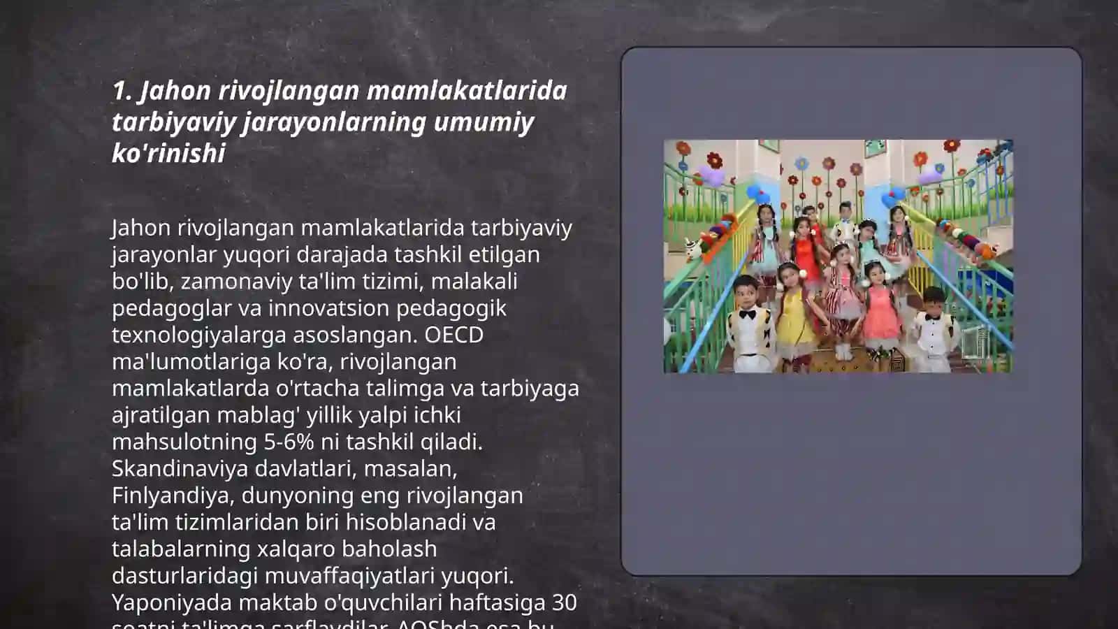 Jahonning rivojlangan mamlakatlarida tarbiyaviy jarayonning etnik xususiyatlari 3