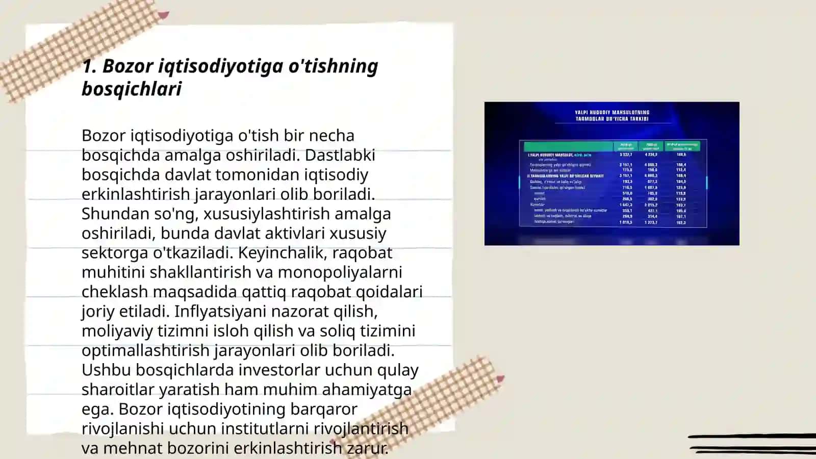 Bozor Iqtisodiyotiga o'tish yo'llari 3
