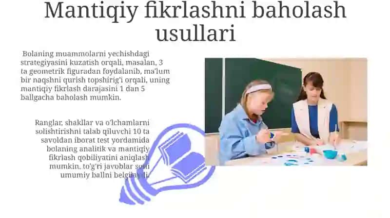 Mantiqiy fikrlash texnikasini shakllantirish xususiyatlari 3