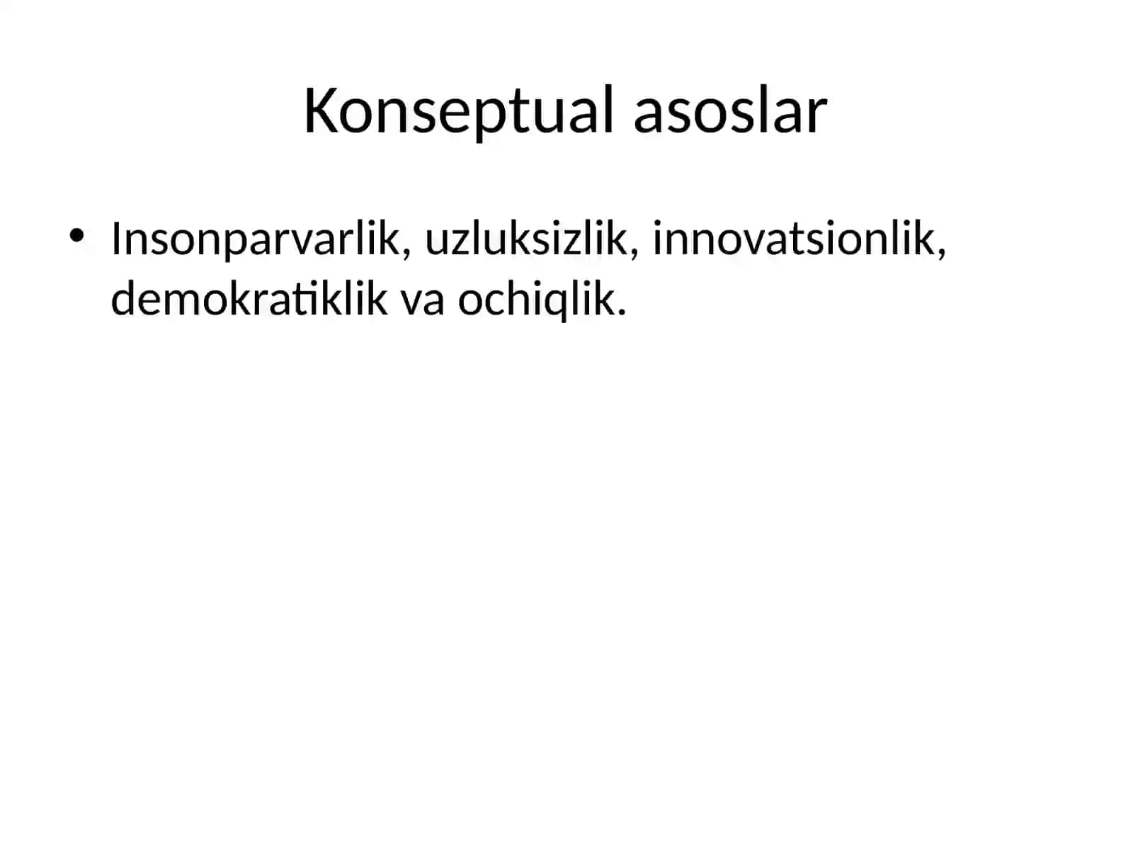 O‘zbekiston Respublikasida ta’lim tizimini rivojlantirishning konseptual asoslari 3