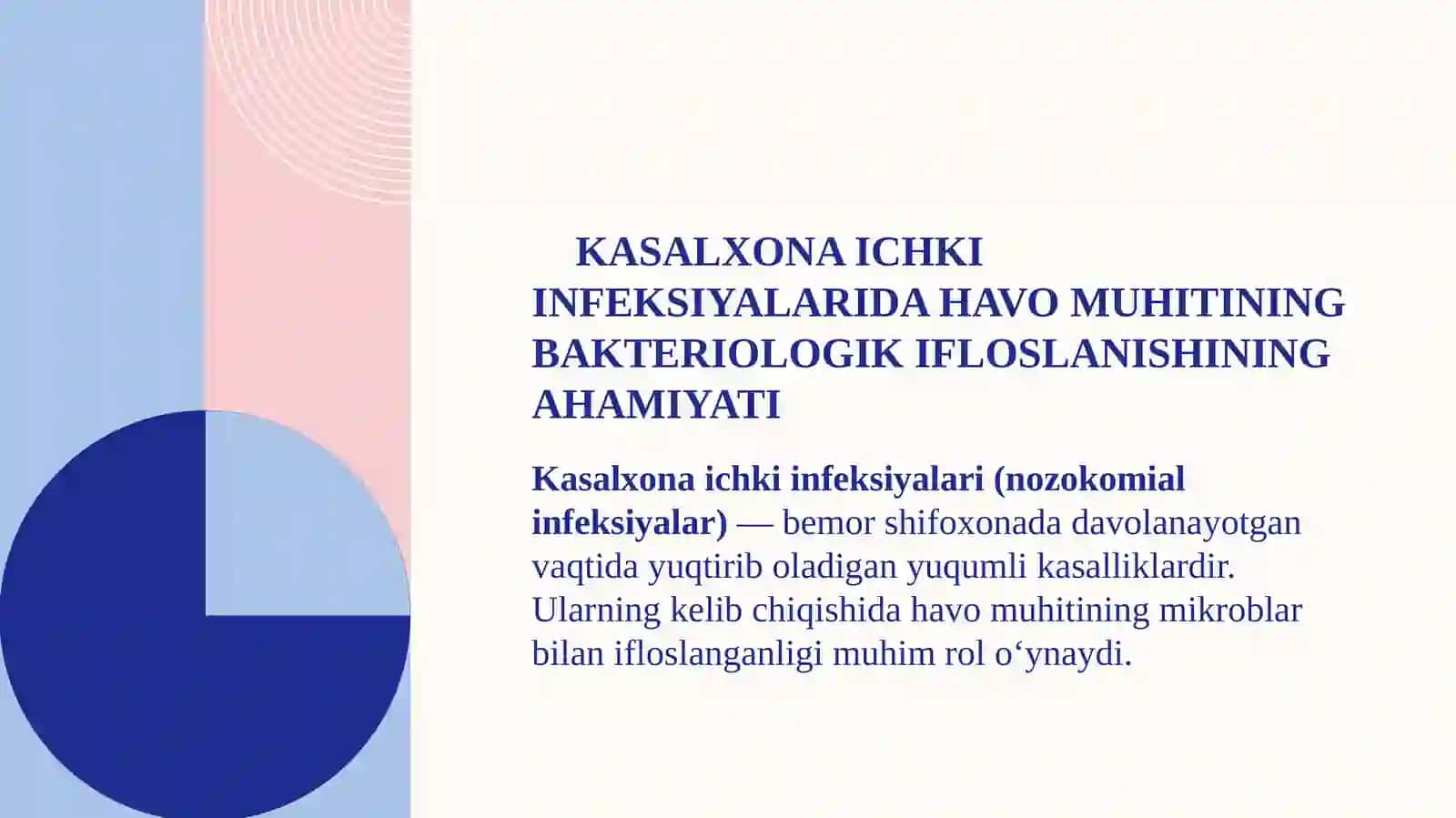 Kasalxona ichki infeksiyalarida havomuhitining bakteriolgik ifloslanishining ahamiyati 3