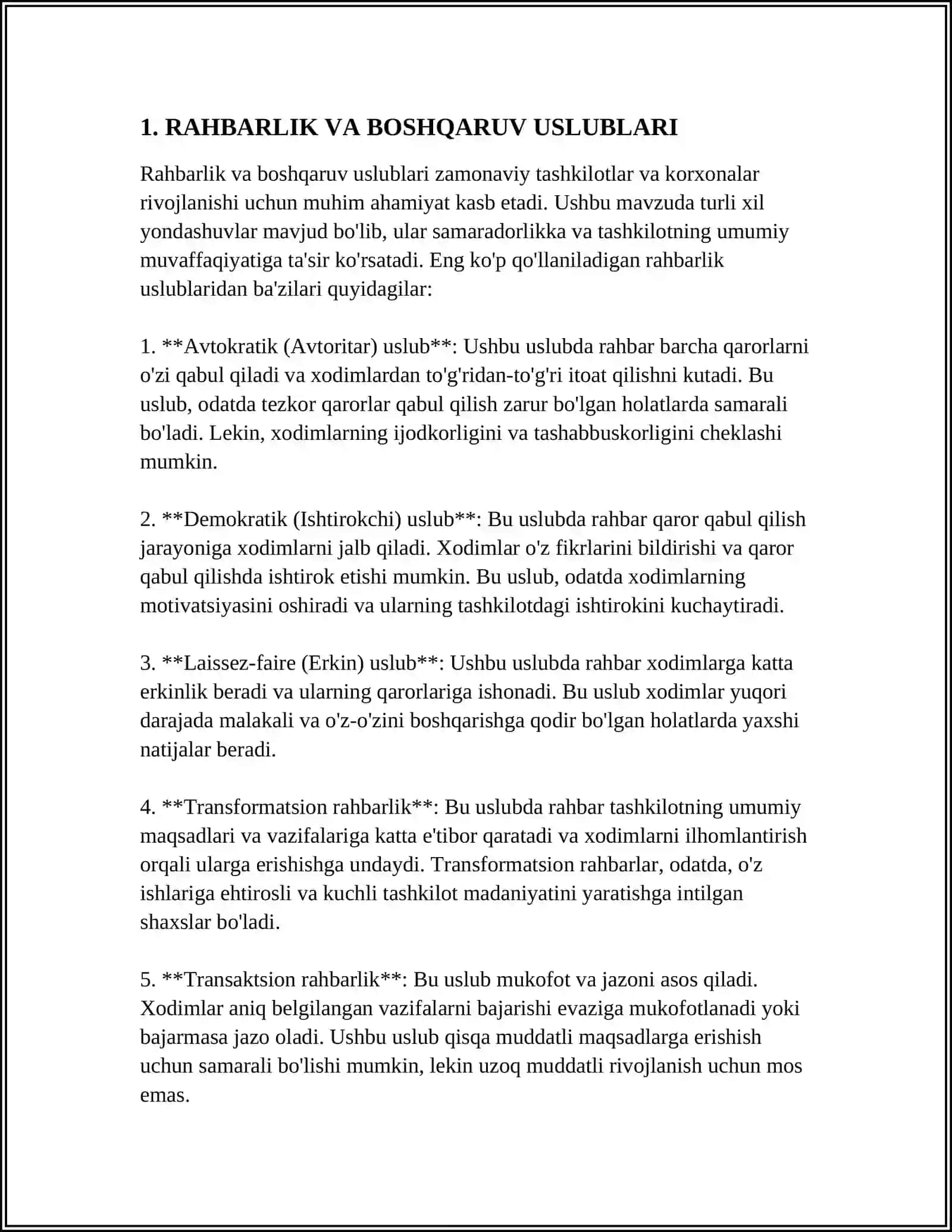 RAHBAR TOMONIDAN REJALASHTIRILGAN BOSHQARUV HARAKATI 3
