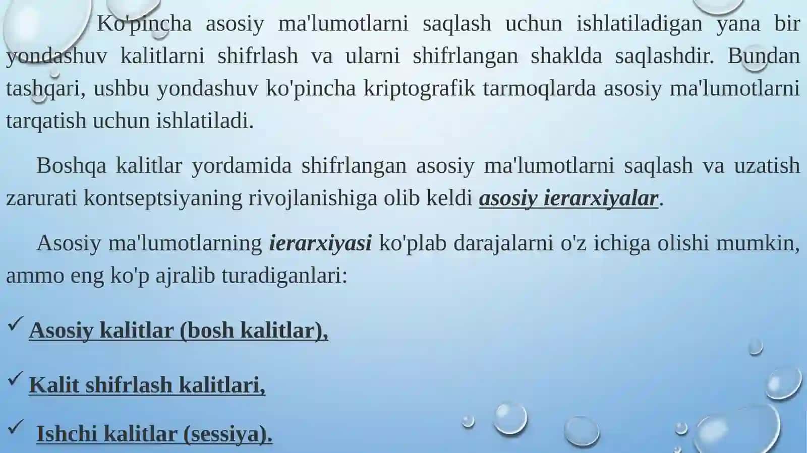 Axborot xavfsizligi asoslari.: Diffi – Xellman protokoli 3
